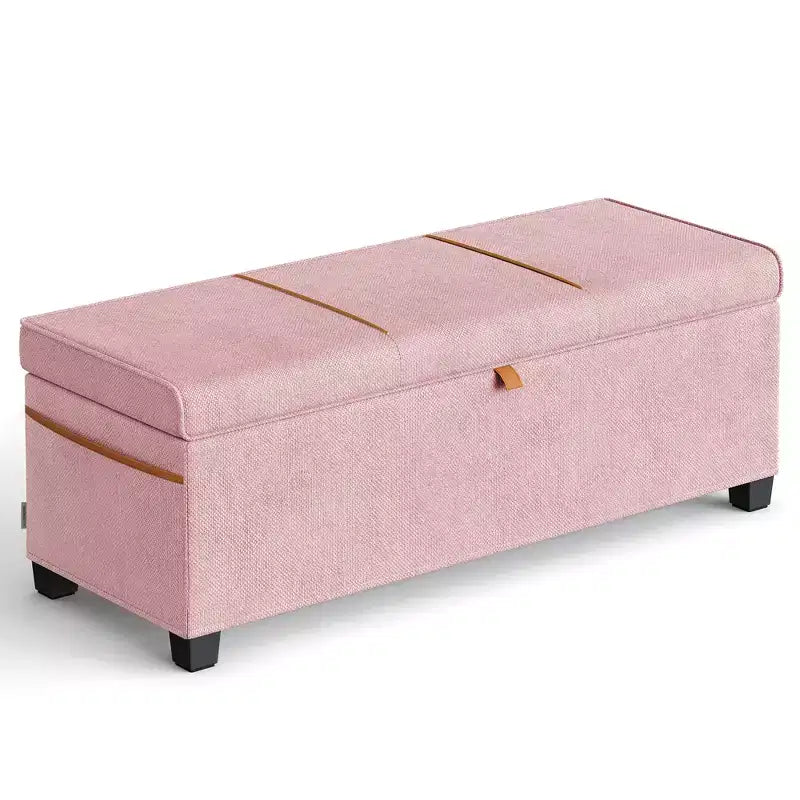 SONGMICS HOME Panca Contenitore Ottomana da 110 cm, Capacità 103 L, Poggiapiedi Contenitore per Camera da Letto