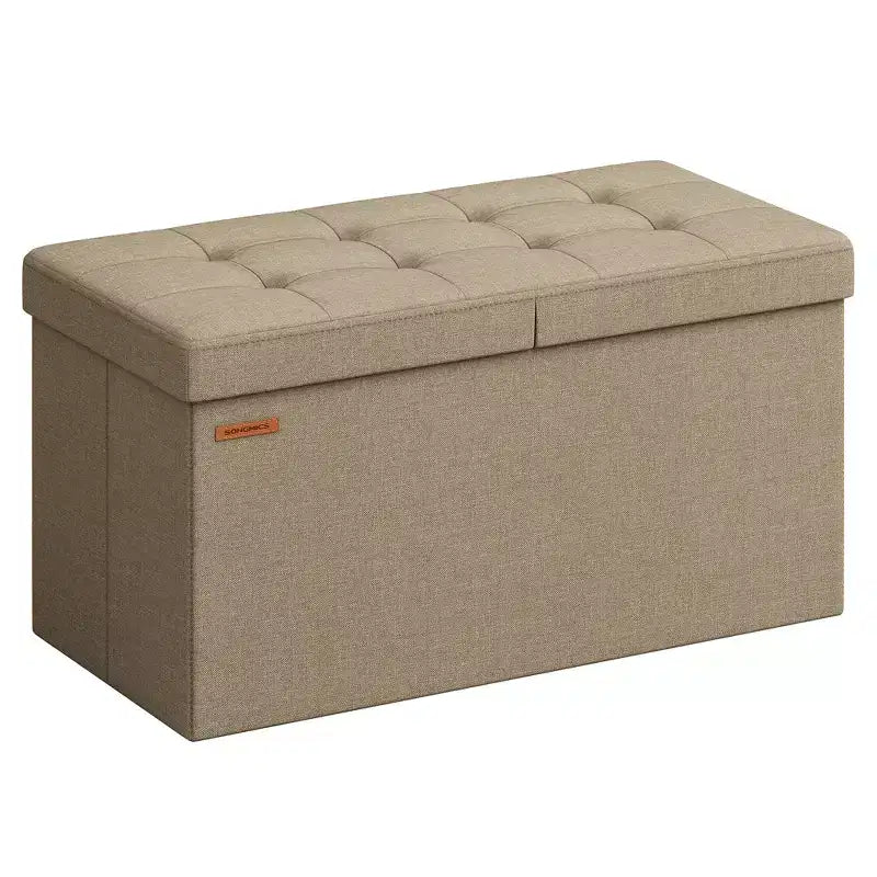 Baule portaoggetti in legno, apertura sicura 100x40x46,5 cm per l'organizzazione degli spazi domestici