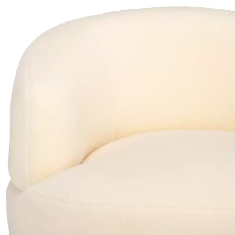 Poltrona girevole Flynn in finta lana d'agnello - SFV4739 - Safavieh Couture