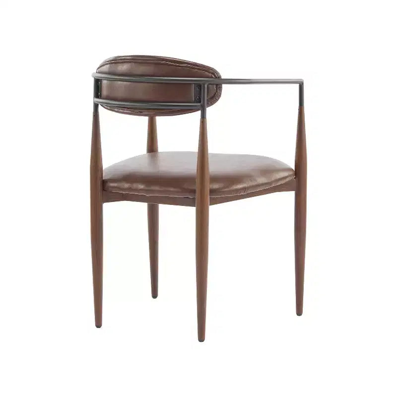 Christopher Knight Home Jaromir, sedie da pranzo moderne in ferro imbottito con schienale curvo aperto (set da 2)