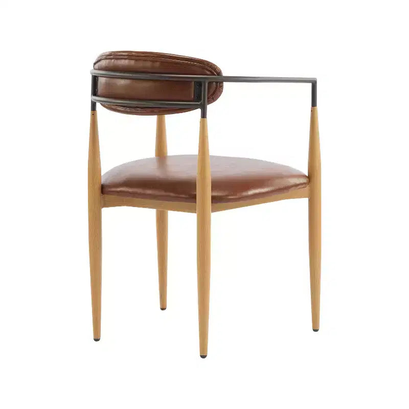 Christopher Knight Home Jaromir, sedie da pranzo moderne in ferro imbottito con schienale curvo aperto (set da 2)