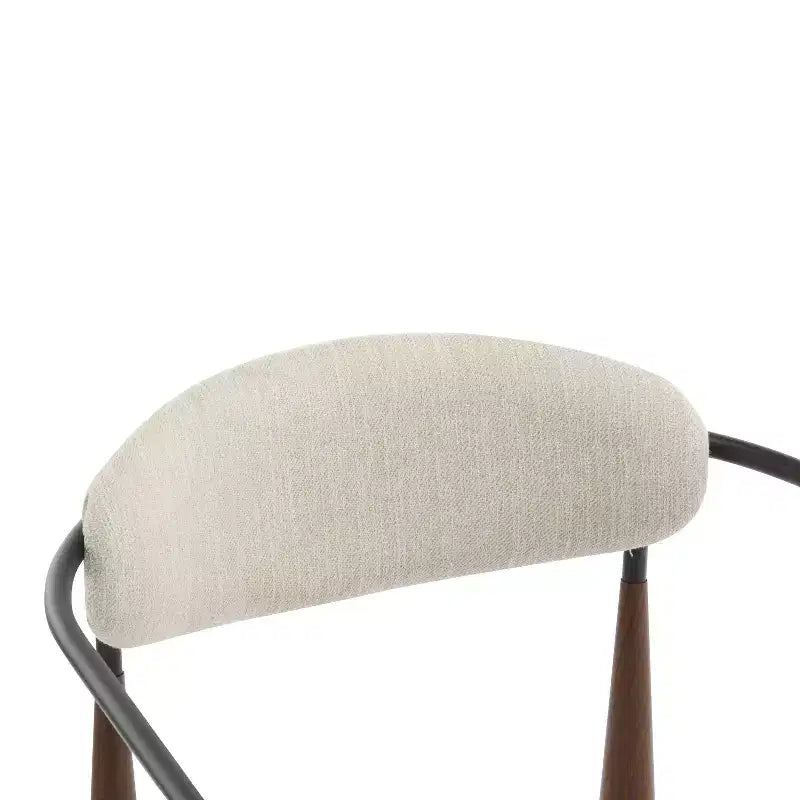 Christopher Knight Home Jaromir, sedie da pranzo moderne in ferro imbottito con schienale curvo aperto (set da 2)