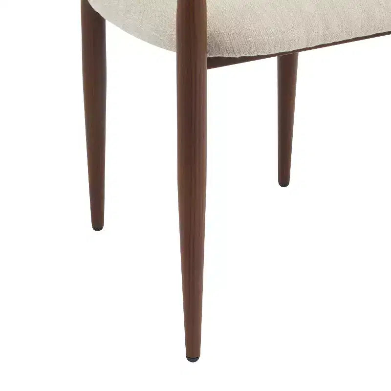 Christopher Knight Home Jaromir, sedie da pranzo moderne in ferro imbottito con schienale curvo aperto (set da 2)