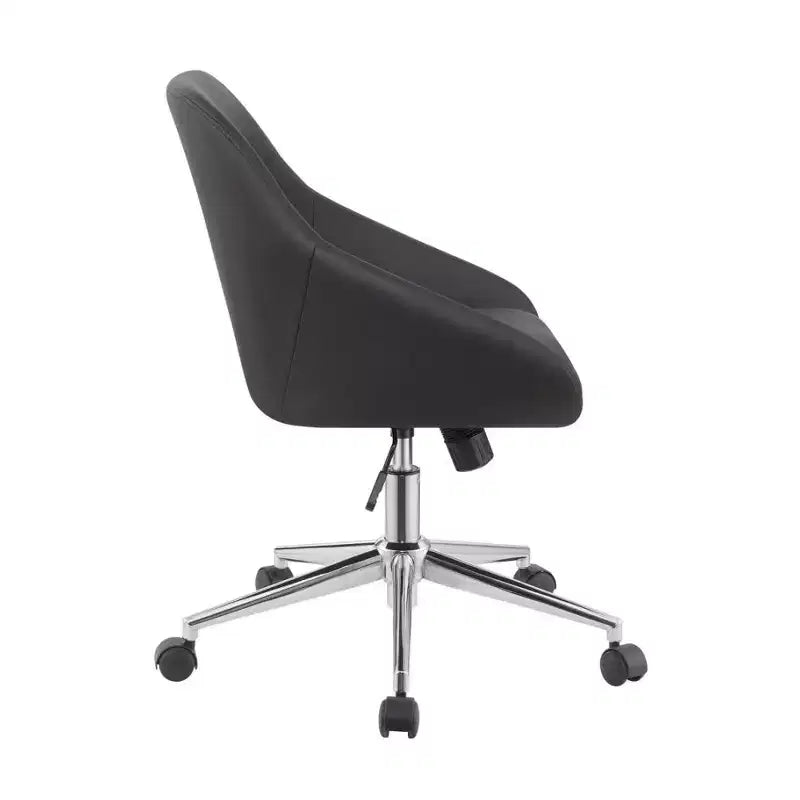 Sedia da ufficio Simple Relax imbottita in similpelle con 5 ruote piroettanti