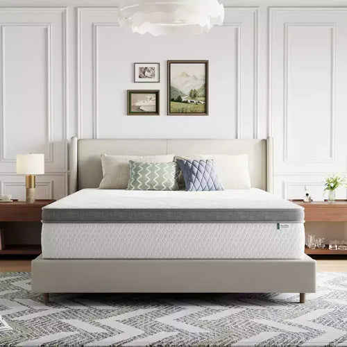 Novilla 12 Inch Hybrid Mattress Innerspring Pillow Top Mattresses in a Box, Pressure & Pain Relief, Medium