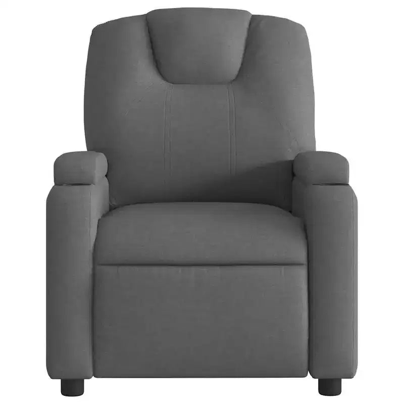 vidaXL Poltrona reclinabile 100% poliestere, metallo, compensato Singola