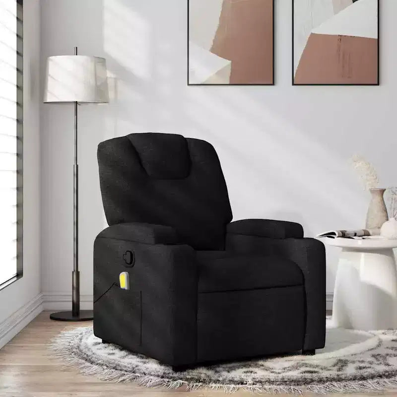 vidaXL Poltrona reclinabile 100% poliestere, metallo, compensato Singola
