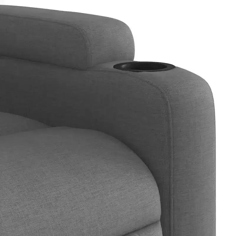 vidaXL Poltrona reclinabile 100% poliestere, metallo, compensato Singola
