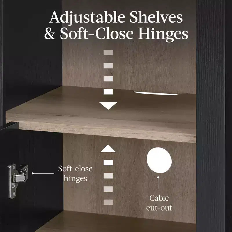 Mobile Contenitore Alto e Stretto Best Choice Products 72 con Scaffali Regolabili, Libreria Moderna ad Arco a 4 Livelli
