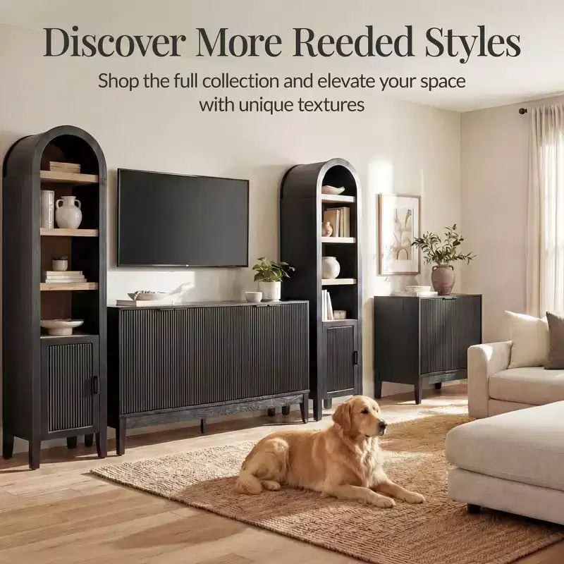 Mobile Contenitore Alto e Stretto Best Choice Products 72 con Scaffali Regolabili, Libreria Moderna ad Arco a 4 Livelli
