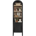 Mobile Contenitore Alto e Stretto Best Choice Products 72 con Scaffali Regolabili, Libreria Moderna ad Arco a 4 Livelli