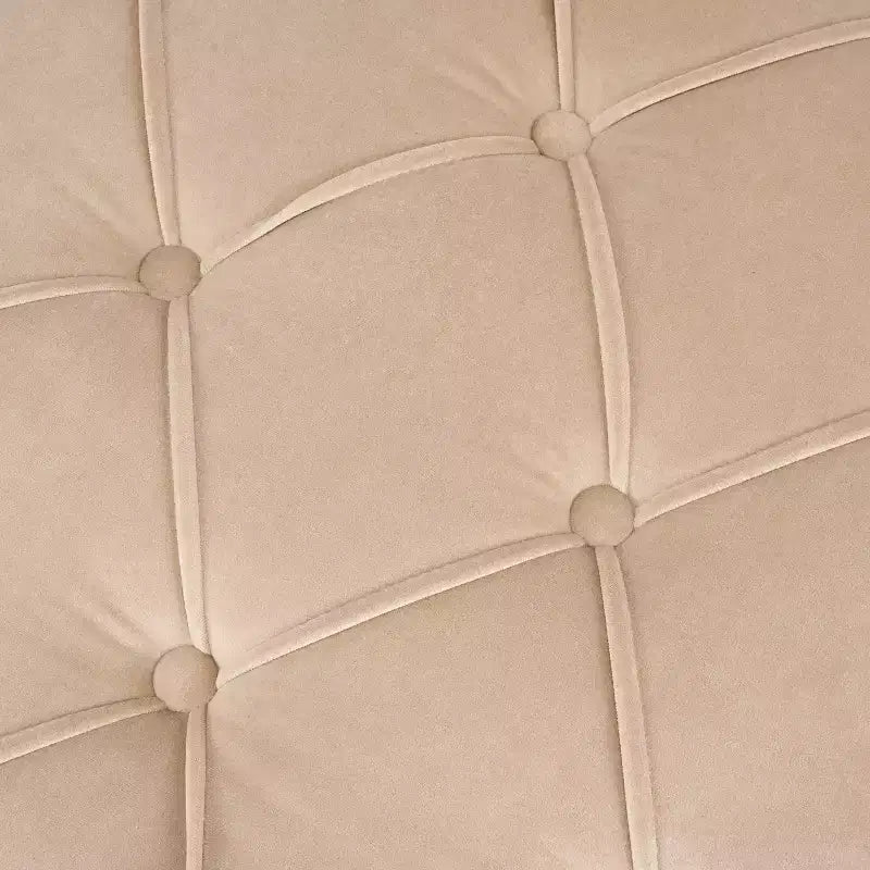 Christopher Knight Home Javier Pouf contenitore rotondo moderno in legno imbottito con design trapuntato e coperchio reversibile